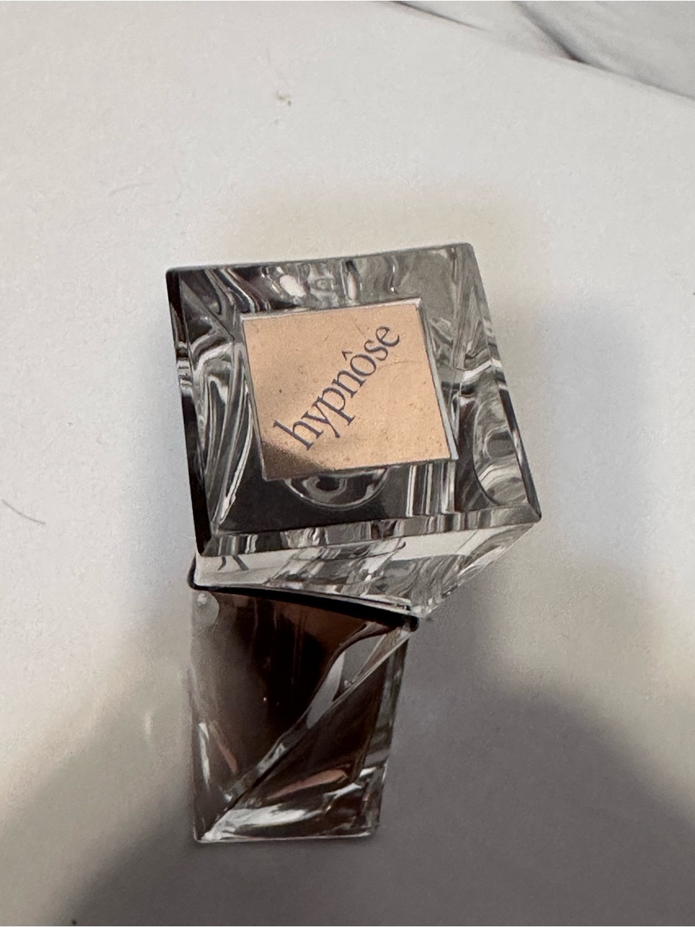 Lancome Hypnose Perfume Bottle Clear and Silver Accent